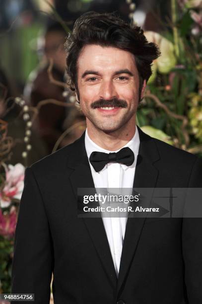 Actor Javier Rey attends 'Sin Fin' premiere during the 21th Malaga Film Festival at the Cervantes Theater on April 19, 2018 in Malaga, Spain.