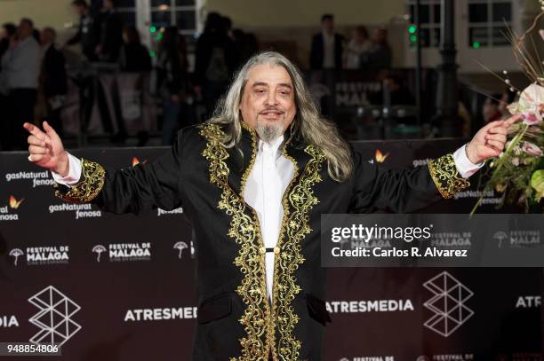 Miguel Angel Arenas 'Capi' attends 'Sin Fin' premiere during the 21th Malaga Film Festival at the Cervantes Theater on April 19, 2018 in Malaga,...