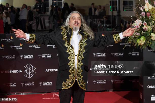 Miguel Angel Arenas 'Capi' attends 'Sin Fin' premiere during the 21th Malaga Film Festival at the Cervantes Theater on April 19, 2018 in Malaga,...