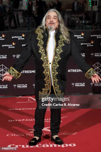 Miguel Angel Arenas 'Capi' attends 'Sin Fin' premiere during the 21th Malaga Film Festival at the Cervantes Theater on April 19, 2018 in Malaga,...