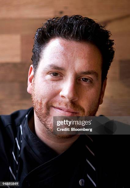 Chef Scott Conant poses at his new Italian restaurant Scarpetta in the Meatpacking district of New York, U.S., on Friday, June 13, 2008. Scarpetta is...