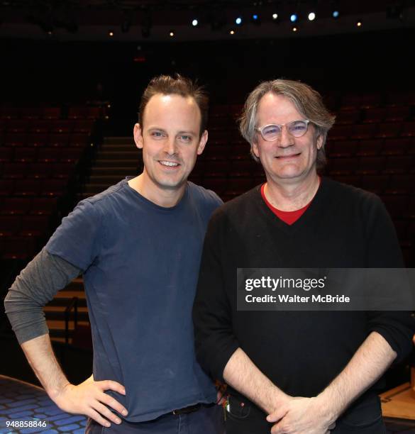 Harry Hadden-Paton and Bartlett Sher during the Broadway Opening Night Actors' Equity Gypsy Robe Ceremony honoring Matt Wall for 'My Fair Lady' at...