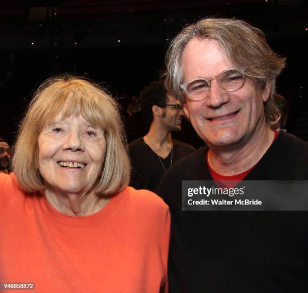 Diana Rigg and Bartlett Sher during the Broadway Opening Night Actors' Equity Gypsy Robe Ceremony honoring Matt Wall for 'My Fair Lady' at the...