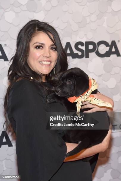 Honoree Cecily Strong, holding puppy Lily, attends the 21st Annual Bergh Ball hosted by the ASPCA at The Plaza Hotel on April 19, 2018 in New York...