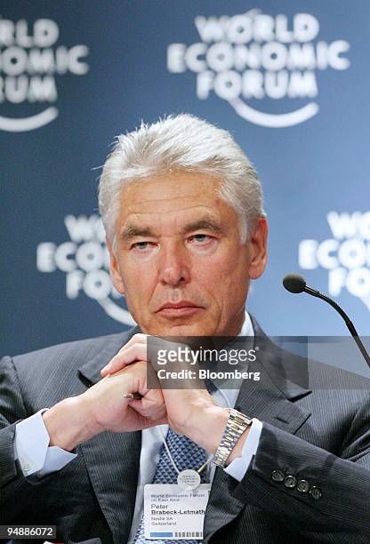 Peter Brabeck-Letmathe, chairman of Nestle SA, attends the World Economic Forum on East Asia, in Kuala Lumpur, Malaysia, on Monday, June 16, 2008....