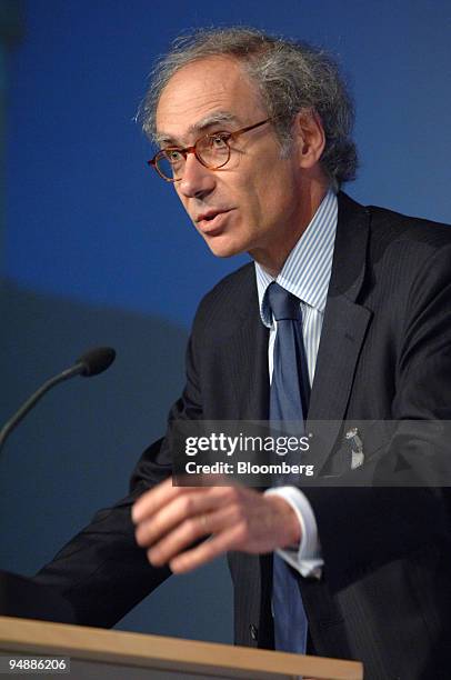 Thierry Moulonguet, executive vice president and chief financial oficer of Renault S.A., speaks at the ISC St. Gallen, Switzerland, Thursday, May 19,...