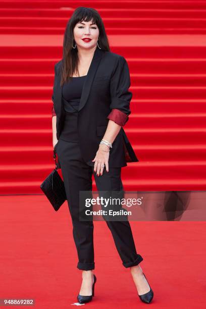 Host, Editor-in-chief and editorial director of The Hollywood Reporter Russia magazine Maria Lemesheva attends opening of the 40th Moscow...