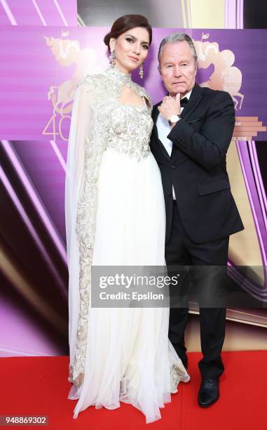 Jury member of the main competition actor John Savage and actress Blanca Blanco attend opening of the 40th Moscow International Film Festival at...