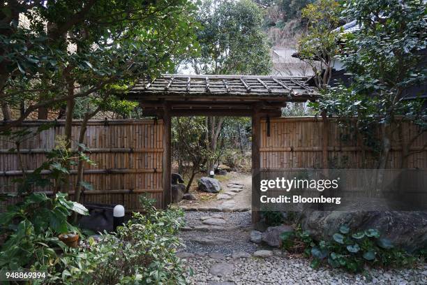 The entrance to the office of Kamakura Investment Management Co. Is seen in Kamakura, Kanagawa Prefecture, Japan, on Monday, Feb. 19, 2018....