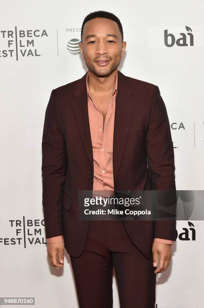 John Legend attends a screening of "United Skates" during the 2018 Tribeca Film Festival at Cinepolis Chelsea on April 19, 2018 in New York City.