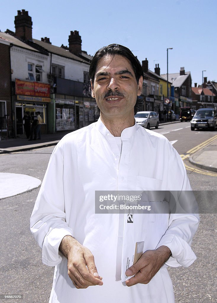 Muhammad Rauf Mohammed Rauf speaks to a journalist on Alum Rock Road in the Alum ...