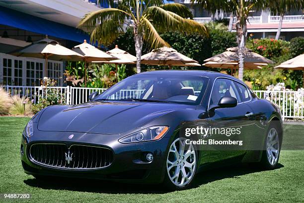 The 2009 Maserati GranTurismo is photographed in front of the Laguna Cliffs Marriott Resort and Spa in Dana Point, California, U.S., on Friday, June...