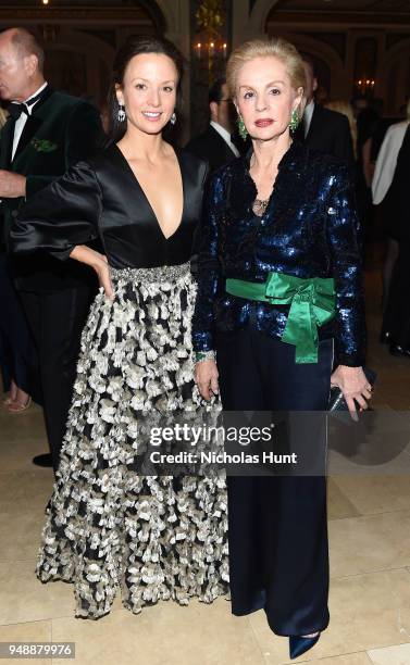 Arriana Boardman and Carolina Herrera attend the 21st Annual Bergh Ball hosted by the ASPCA at The Plaza Hotel on April 19, 2018 in New York City.