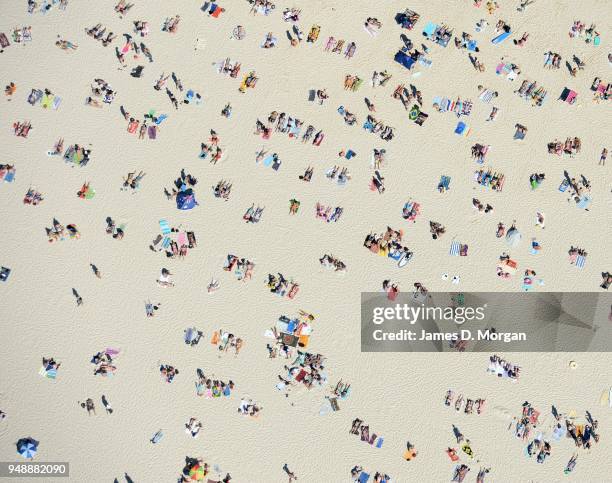 Aerial images of Bondi Beach and Coogee Beach on January 17, 2015 in Sydney, Australia. Scenes from 500 feet above Coogee and Bondi beaches where...