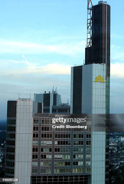The Commerzbank headquarters, designed by Sir Norman Foster, are seen in Frankfurt, Germany, Tuesday, September 13, 2005.