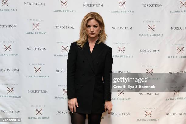 Designer Ilaria Urbinati poses during Strong Suit By Ilaria Urbinati Styling Event At Nordstrom Men's Store NYC on April 19, 2018 in New York City.
