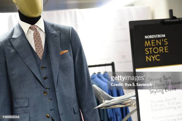 Atmosphere during Strong Suit By Ilaria Urbinati Styling Event At Nordstrom Men's Store NYC on April 19, 2018 in New York City.