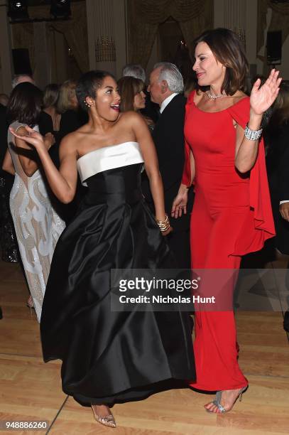 Alicia Quarles and Luann de Lesseps attend the 21st Annual Bergh Ball hosted by the ASPCA at The Plaza Hotel on April 19, 2018 in New York City.
