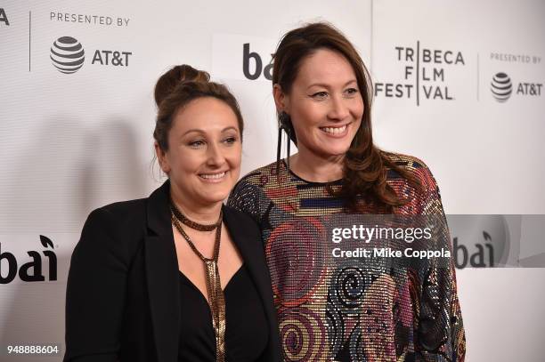 Directors Dyana Winkler and Tina Brown attend a screening of "United Skates" during the 2018 Tribeca Film Festival at Cinepolis Chelsea on April 19,...