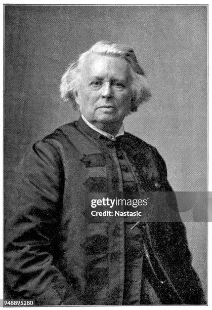 ilustraciones, imágenes clip art, dibujos animados e iconos de stock de rosa bonheur, nacida a marie rosalie bonheur, (16 de marzo de 1822 – 25 de mayo de 1899) fue un artista francés, escultor, conocido por su realismo artístico y animalière (pintor de animales) - bonheur