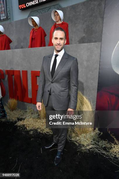 Joseph Fiennes attends the premiere of Hulu's "The Handmaid's Tale" Season 2 at TCL Chinese Theatre on April 19, 2018 in Hollywood, California.