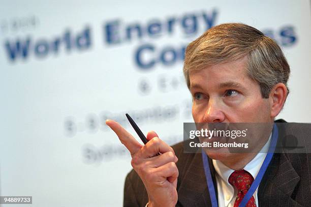 Billiton chief executive Charles Goodyear speaks at the World Energy Congress Tuesday, September 7, 2004 in Sydney, Australia.