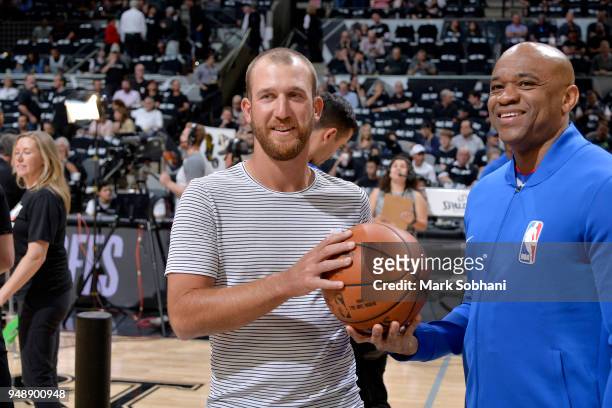 Kevin Chappell attends Game Three of the Western Conference Quarterfinals between the Golden State Warriors and the San Antonio Spurs in the 2018 NBA...