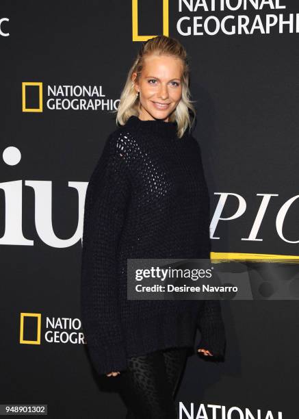 Actress Poppy Delevingne attends National Geographic Unveils The Genius: Studio on April 19, 2018 in New York City.