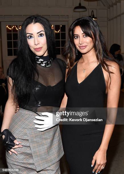 Ayesha King and Noureen DeWulf attend the Jane Club Launch Party on April 19, 2018 in Los Angeles, California.