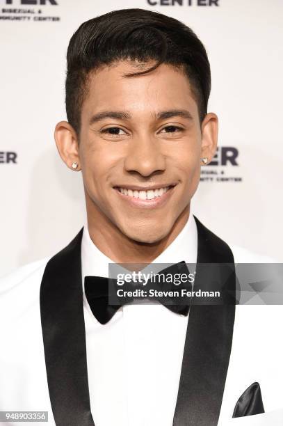 Keiynan Lonsdale attends The Center Dinner 2018 at Cipriani Wall Street on April 19, 2018 in New York City.