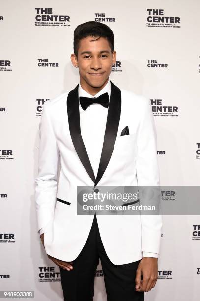 Keiynan Lonsdale attends The Center Dinner 2018 at Cipriani Wall Street on April 19, 2018 in New York City.