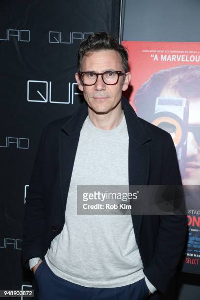 Michel Hazanavicius attends the New York Premiere of "Godard Mon Amour" at Quad Cinema on April 19, 2018 in New York City.