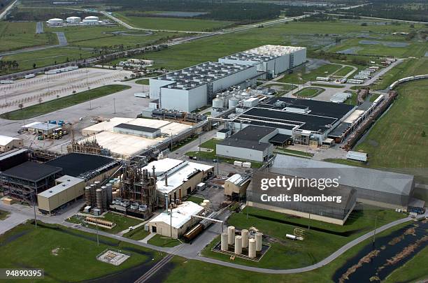 This a view of the Tropicana processing plant in Fort Pierce, Florida, Monday, September 6, 2004.