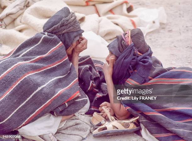 Femmes berbères au Moussem d'Imilchil au Maroc, en 1983.