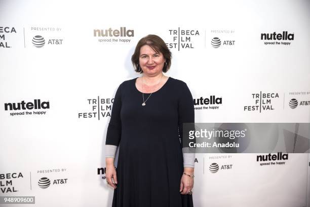 Director Ioana Uricaru attends the premiere of 'Lemonade' during 2018 Tribeca Film Festival at Regal Battery Park 11 in New York, United States on...