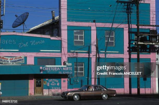 Rue de Mexicali, en Basse-Californie, au Mexique, en avril 1998.