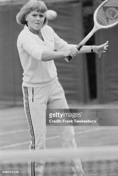 English tennis player Sue Barker, UK, 22nd June 1977.