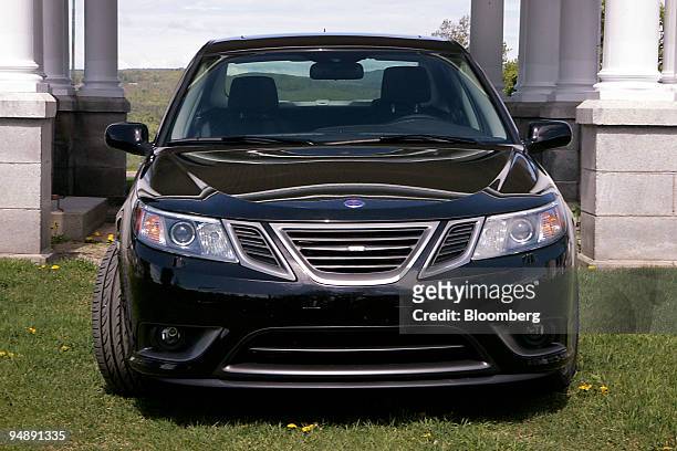 The Saab Turbo X is photographed in East Burke, Vermont, U.S., on Saturday, May 24, 2008. The limited-edition car features a turbo-charged 2.8-liter...