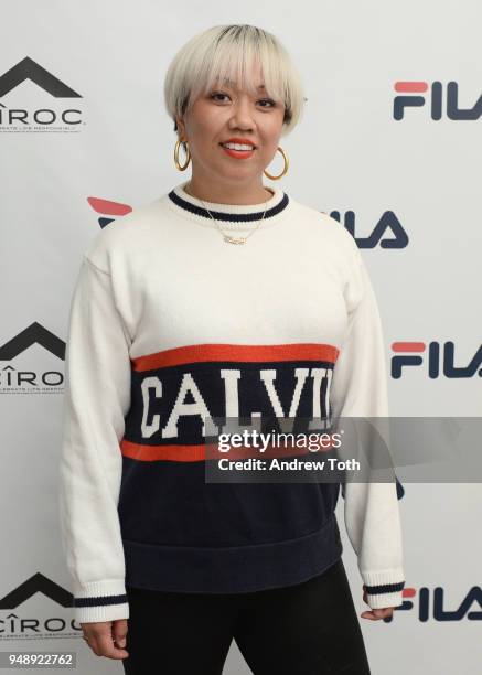 Diana Dugtong attends the Launch of the FILA Mindblower Pop-Up Powered by Ciroc on April 19, 2018 in New York City.