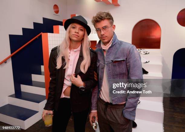 Victoria Riddle attends the Launch of the FILA Mindblower Pop-Up Powered by Ciroc on April 19, 2018 in New York City.