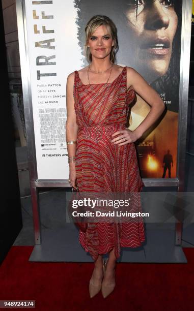 Actress Missi Pyle attends the premiere of Codeblack Films' "Traffik" at ArcLight Hollywood on April 19, 2018 in Hollywood, California.