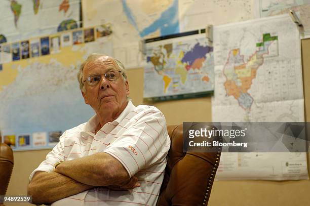 Boone Pickens, chairman of BP Capital LLC, is shown in his Dallas office Tuesday, August 31, 2004. Boone Pickens, who in May predicted oil prices...