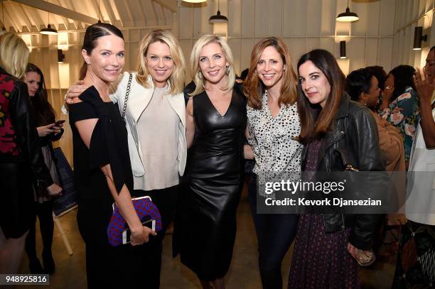 Katie Aselton, Jessica St. Clair, June Diane Raphael, Andrea Savage, and Lindsay Sloane attend the Jane Club Launch Party on April 19, 2018 in Los...