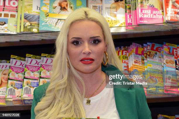 Daniela Katzenberger during the presentation of the 2nd issue of her magazine on April 19, 2018 in Cologne, Germany.