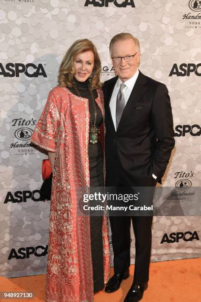 Ellen Ward Scarborough and Chuck Scarborough attend the 21st Annual Bergh Ball hosted by the ASPCA at The Plaza Hotel on April 19, 2018 in New York...