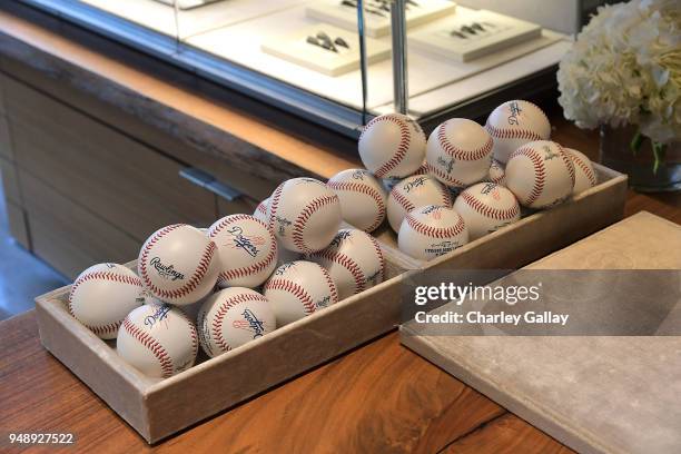 Atmosphere at the Justin Turner Beverly Hills Event at David Yurman on April 19, 2018 in Beverly Hills, California.