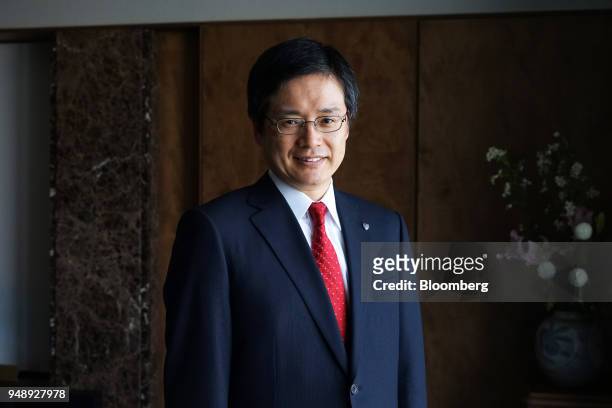 Seiji Inagaki, president of Dai-ichi Life Holdings Inc., poses for a photograph in Tokyo, Japan, on Wednesday, April 4, 2018. Dai-ichi Life is...
