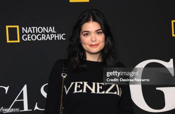 Actress Samantha Colley attends National Geographic Unveils The Genius: Studio on April 19, 2018 in New York City.