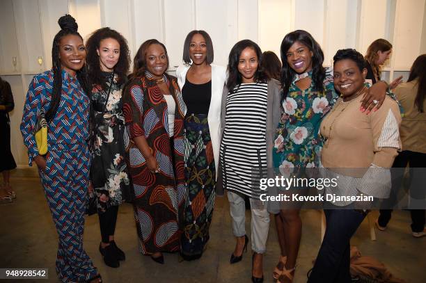 Shannon Sylvain, Hannah Diop, Angel Russell, Yvonne Orji, Faune Chambers Watkins, Edwina Findley, and Endyia Kinney-Sterns attend the Jane Club...