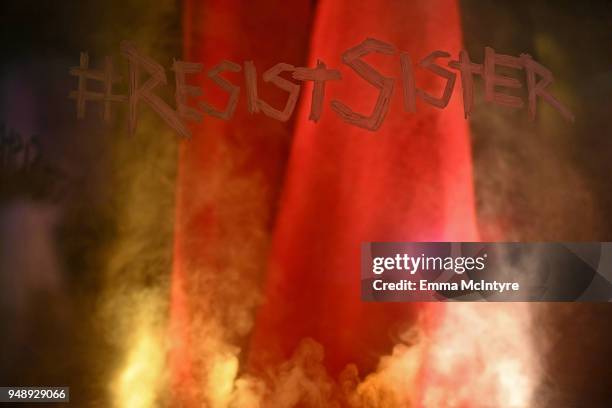 General view of the atsmosphere is seen during the premiere of Hulu's "The Handmaid's Tale" Season 2 at TCL Chinese Theatre on April 19, 2018 in...